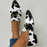 Anna | Moccasins with Print and Buckle Detail