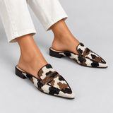 Maria | Comfortable Moccasins with Cow Print