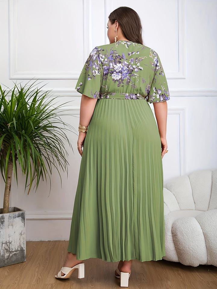 Fleur | Plus size belted dress