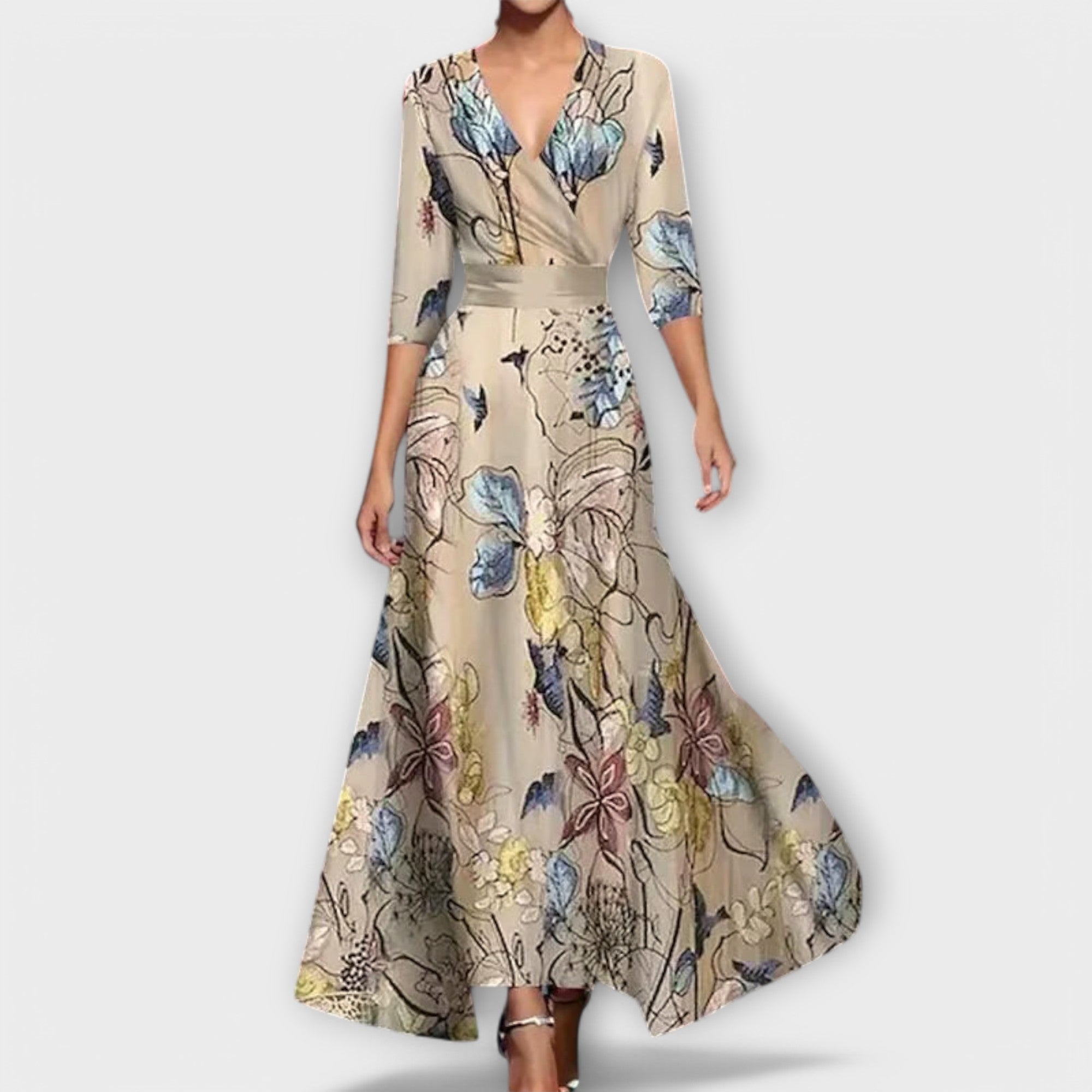 Alma - Elegant Women's Dress with Sleeve Design