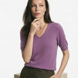 Elysian Knitted Top with V-neck