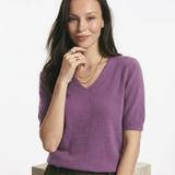 Elysian Knitted Top with V-neck