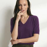Elysian Knitted Top with V-neck