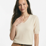 Elysian Knitted Top with V-neck