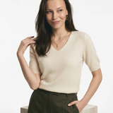 Elysian Knitted Top with V-neck