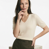Elysian Knitted Top with V-neck
