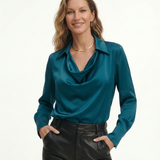 100% Silk Long Sleeve Shirt