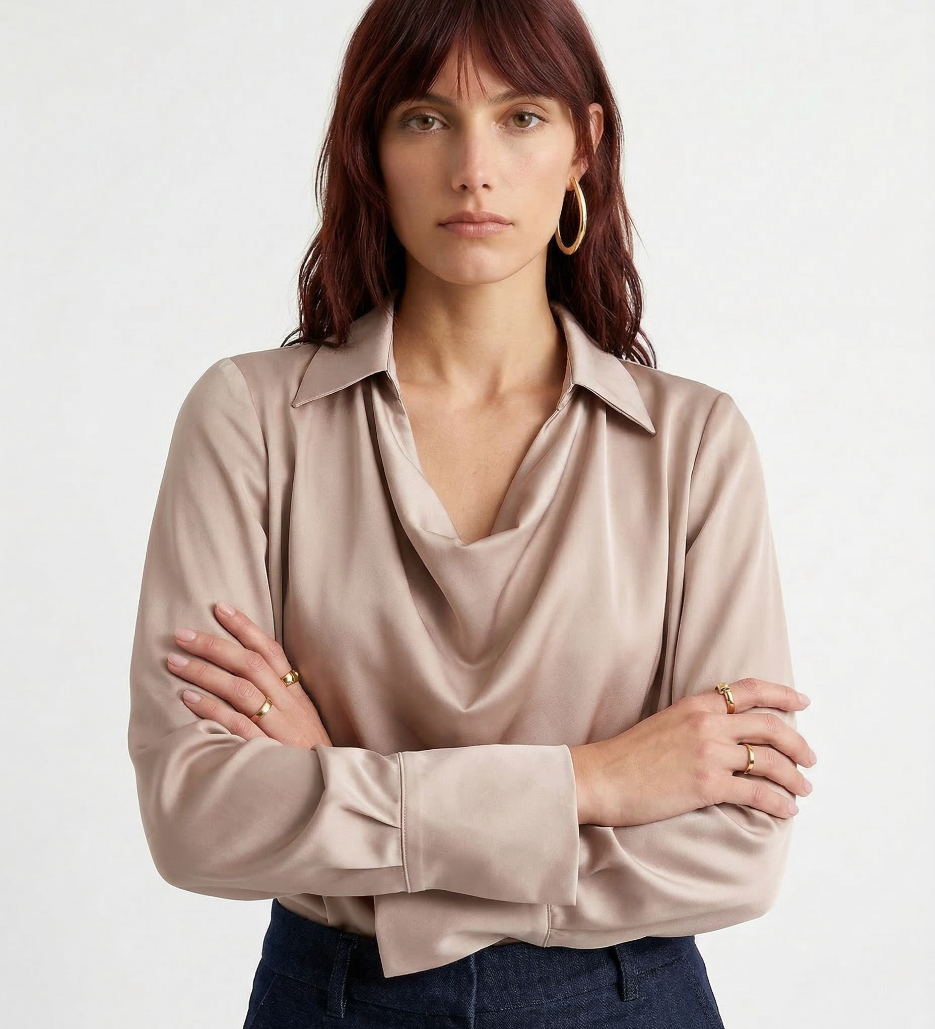 100% Silk Long Sleeve Shirt