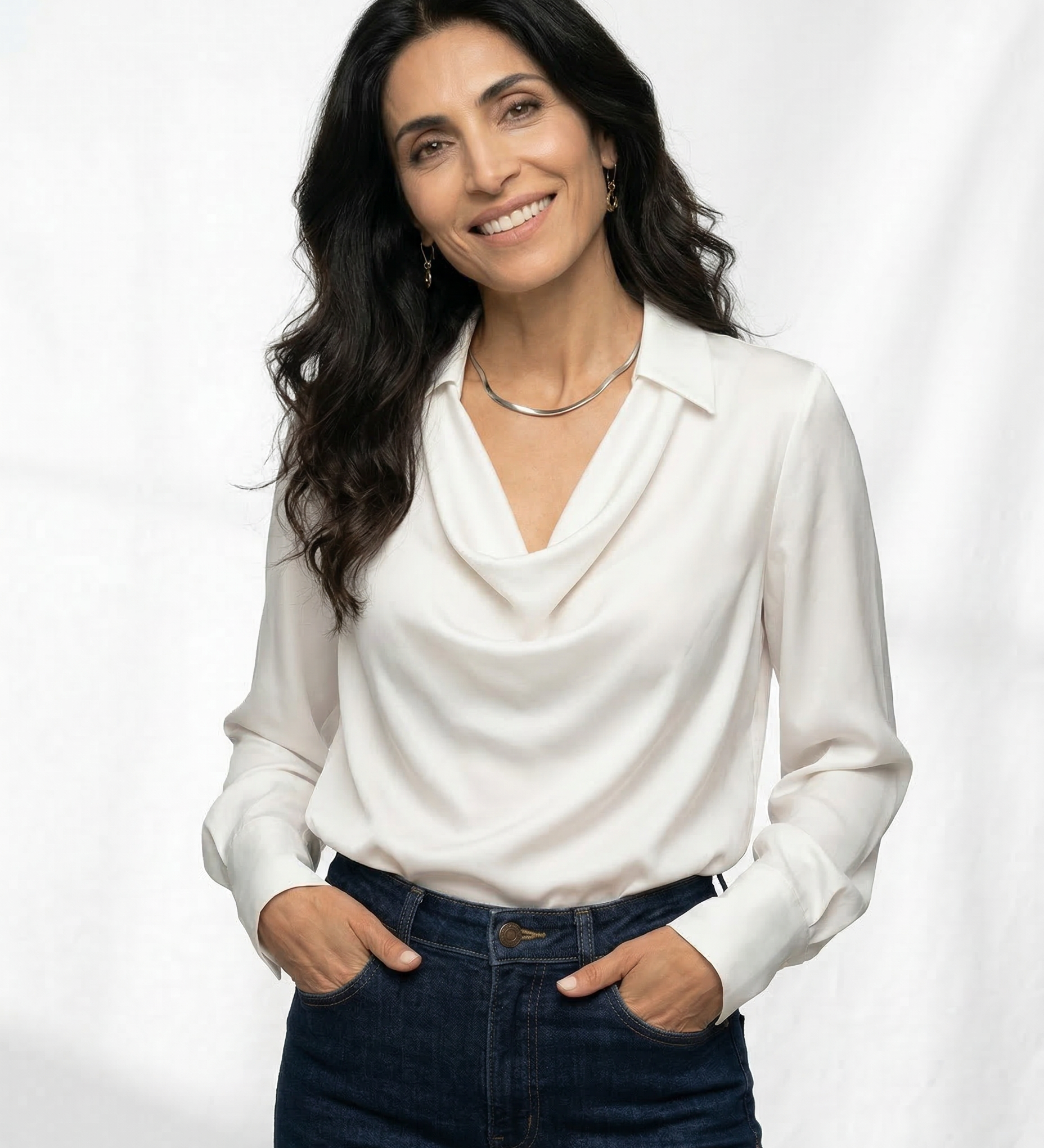 100% Silk Long Sleeve Shirt
