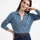 Cotton Polo Sweater