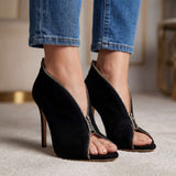 Madeline Comfort Zipper Heels