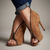 Madeline Comfort Zipper Heels