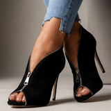 Madeline Comfort Zipper Heels