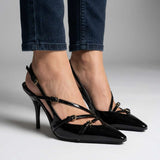 Sapphira Strappy Slingback Heels