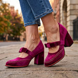 Valentina Velvet Loafers