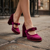 Valentina Velvet Loafers