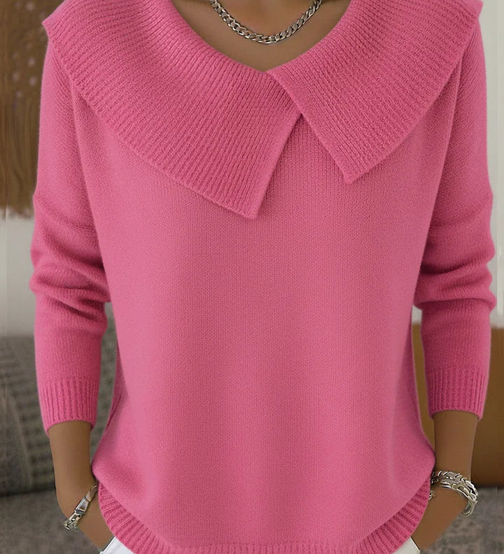 Lily™ | Sweater with Distinctive Collar