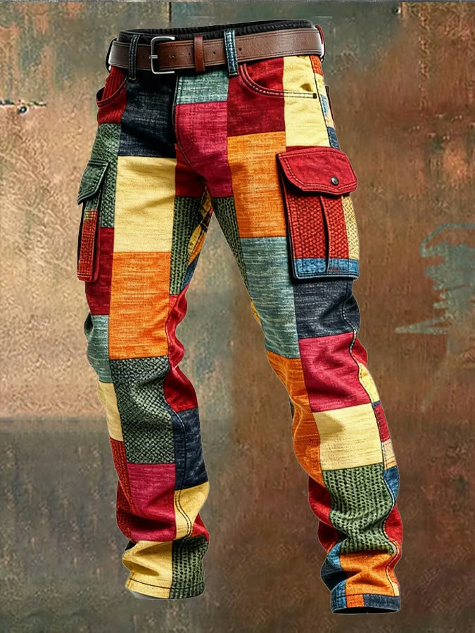 Danoir Paris™ | Men's Patchwork Cargo Trousers