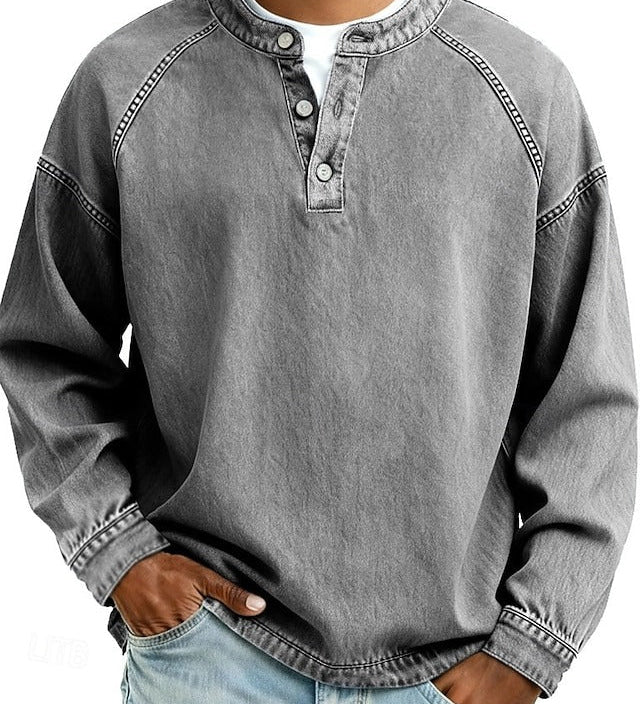 Amir | Winter Henley with Long Sleeves