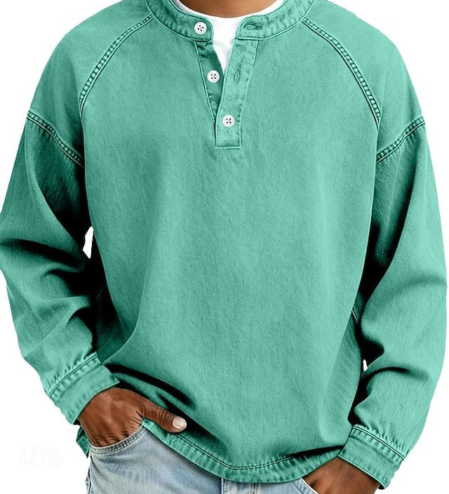 Amir | Winter Henley with Long Sleeves