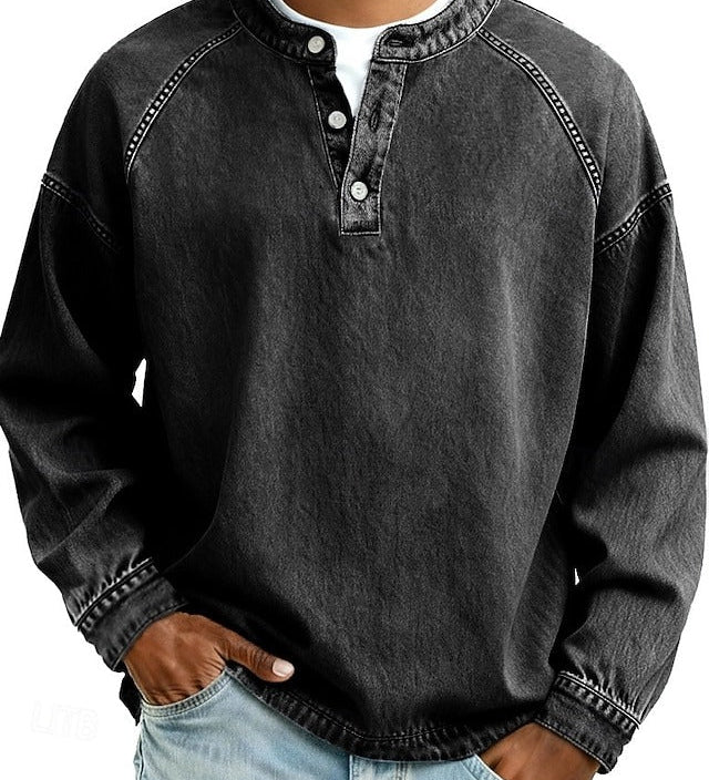 Amir | Winter Henley with Long Sleeves