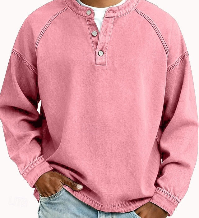 Amir | Winter Henley with Long Sleeves