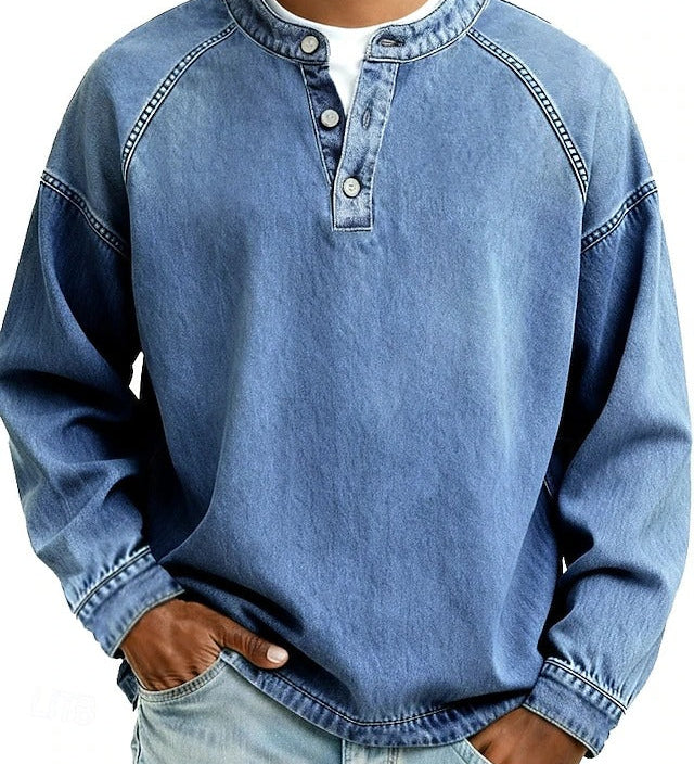 Amir | Winter Henley with Long Sleeves