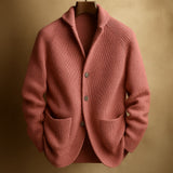 Danoir Paris™ | Men's Cardigan in Knitted Wool