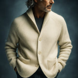 Danoir Paris™ | Men's Cardigan in Knitted Wool