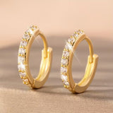 Gold Mini Hoop Earrings Without Piercing