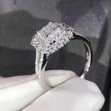 Square Zirconia Wedding Ring