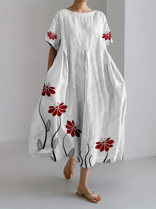 Sabi Summer Dress with Flowers