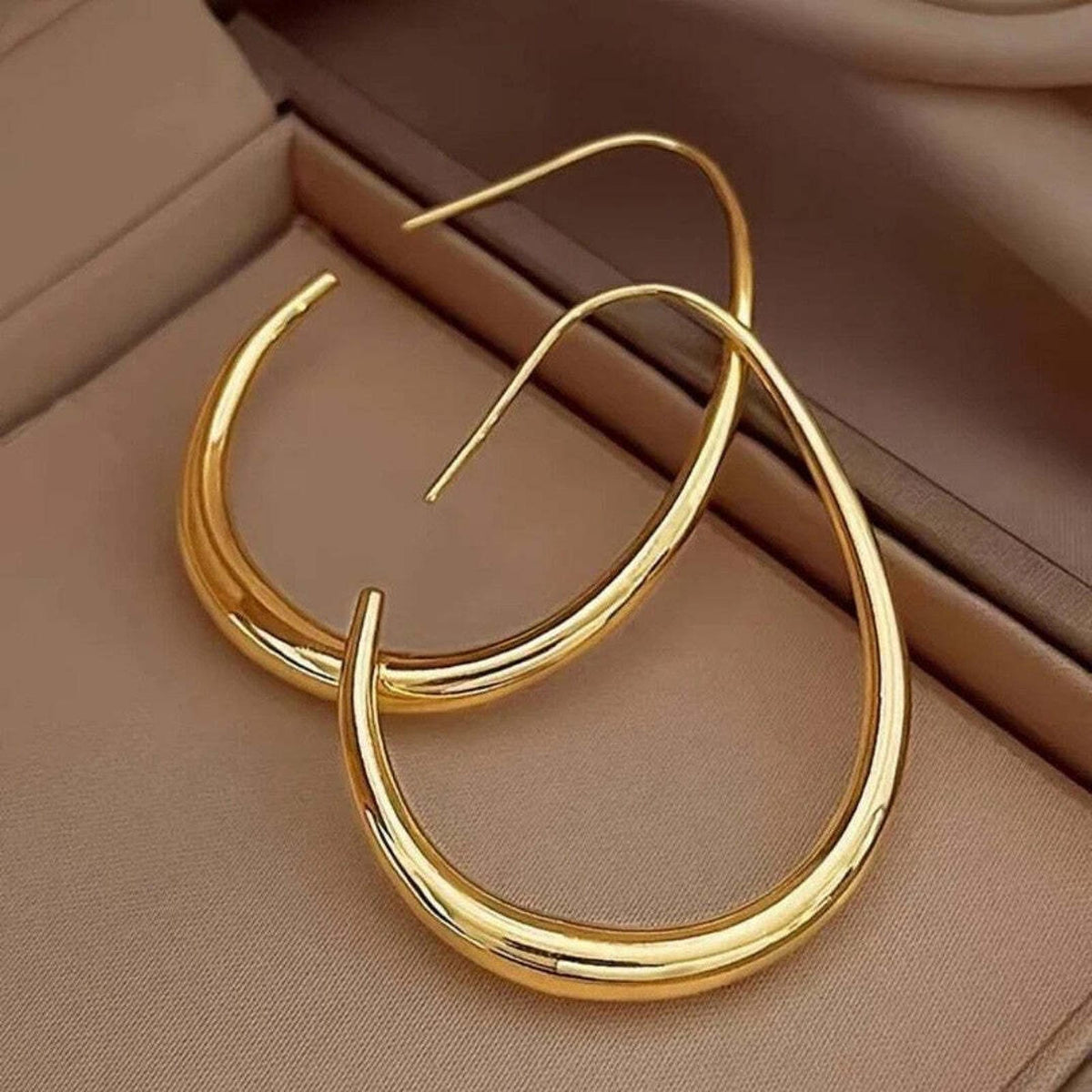Gold Pill Earrings
