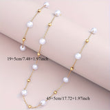Jewellery Set with Fine Pearl Chain