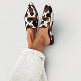 Maria | Comfortable Moccasins with Cow Print
