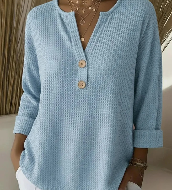 Chloe™ | Structural Sweater with Buttons