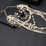 Boho Multi-Layer Bead Statement Set