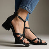 Evelyn Comfort T-Strap Sandals