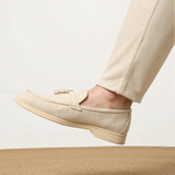 Beige Moccasin with Fringes – Elegant and Comfortable