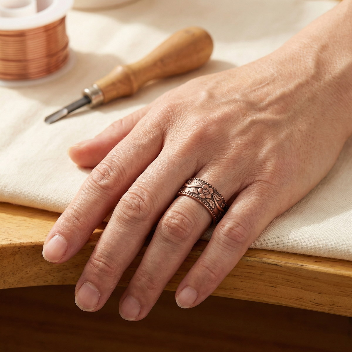 Calista Santorini Sirmok Bronze Ring