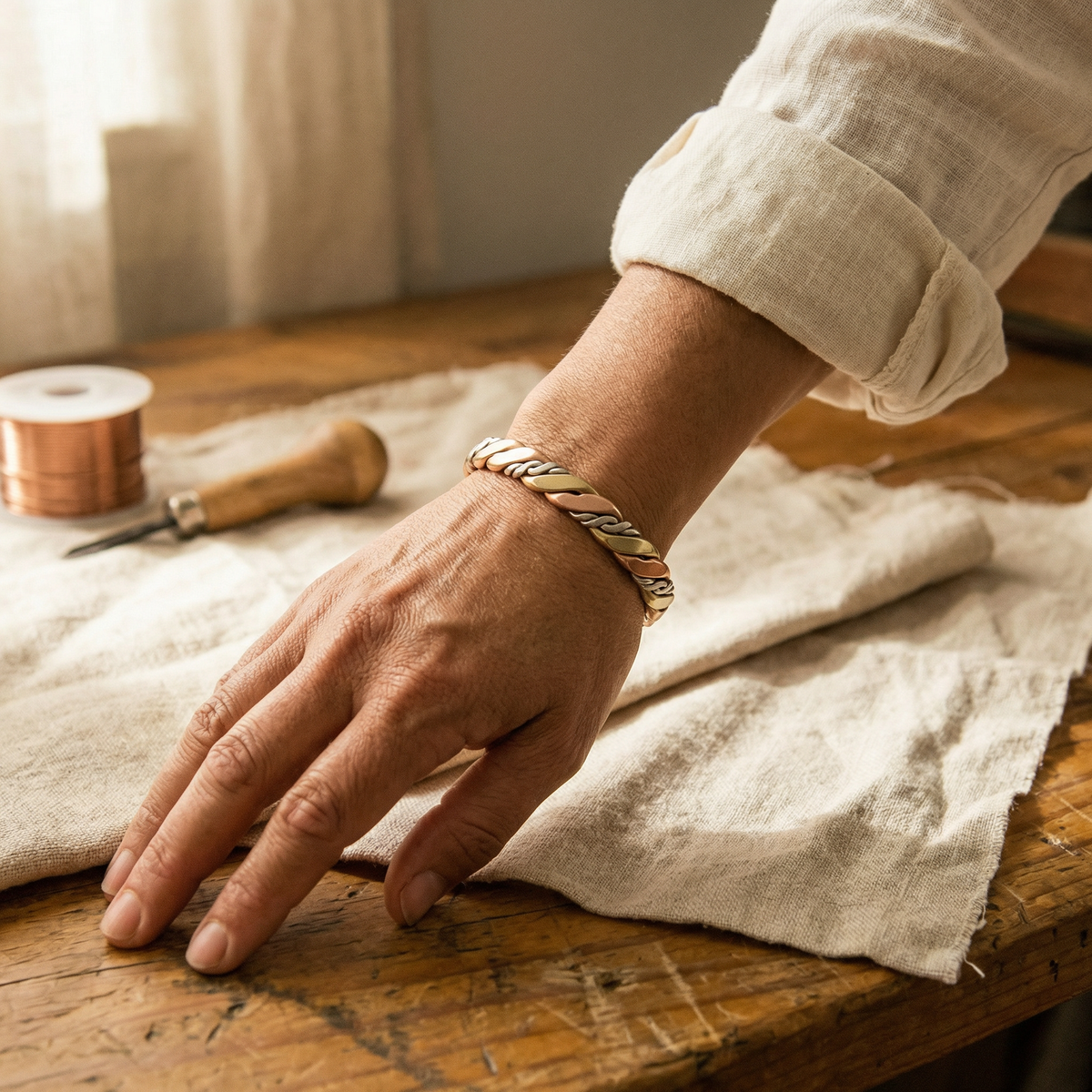 Eva Dublin Ceramic Bronze Bracelet