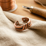 Calista Santorini Copper Ring with Tufa