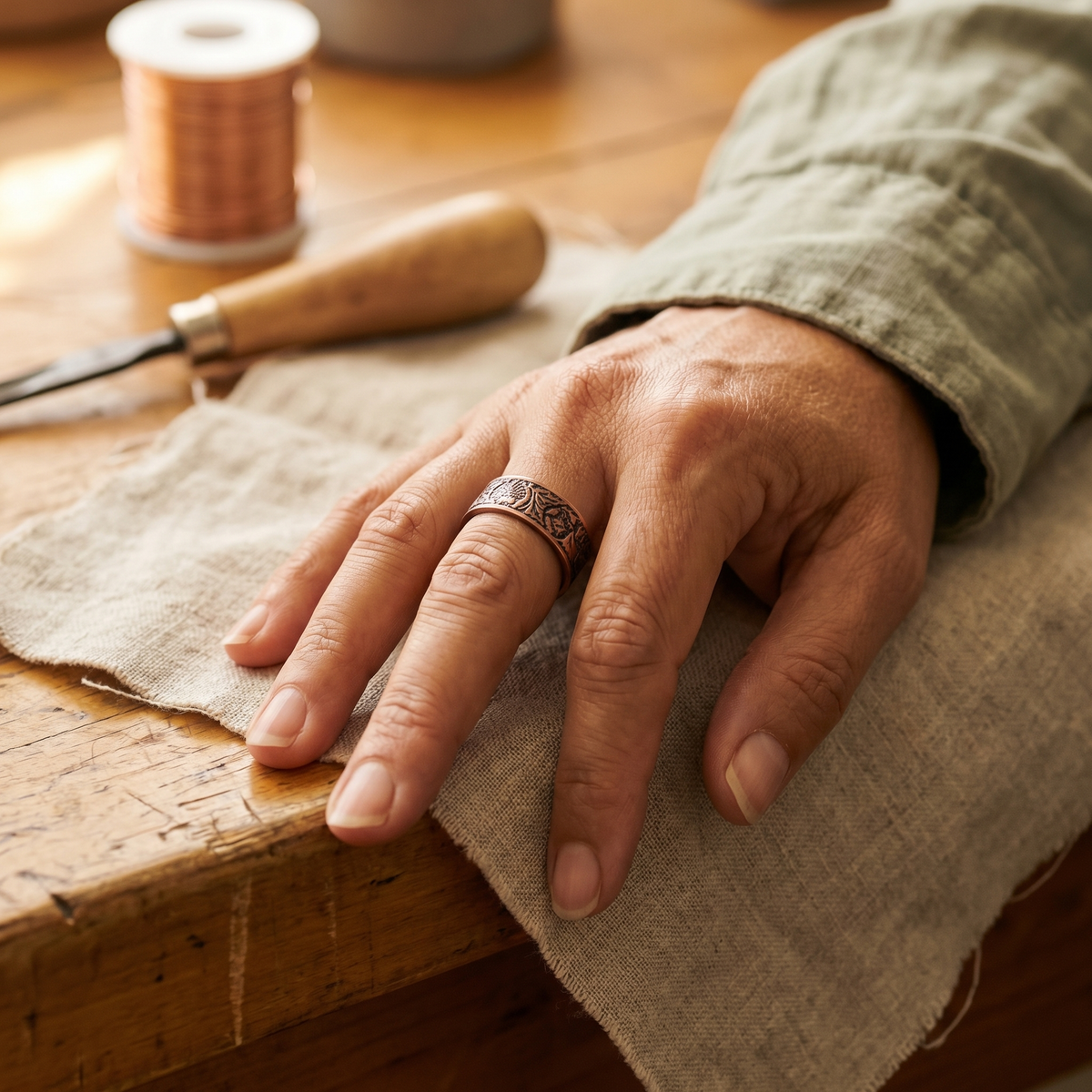 Calista Santorini Bronze Ring
