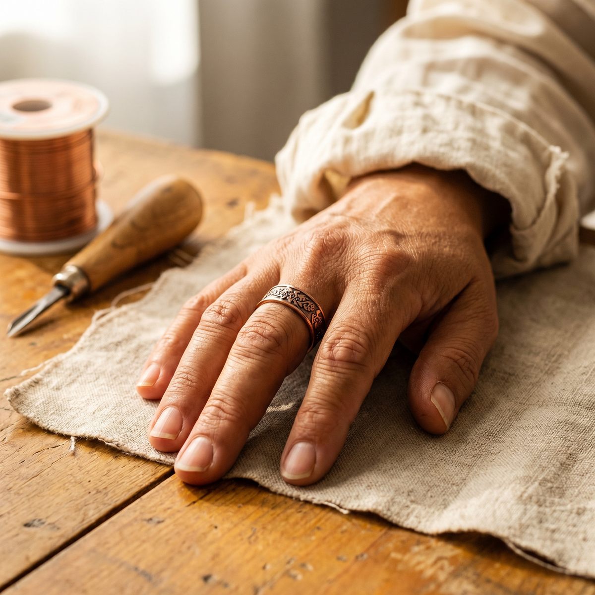 Calista Santorini Bronze Ring
