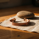Calista Santorini Ridge brass bracelet