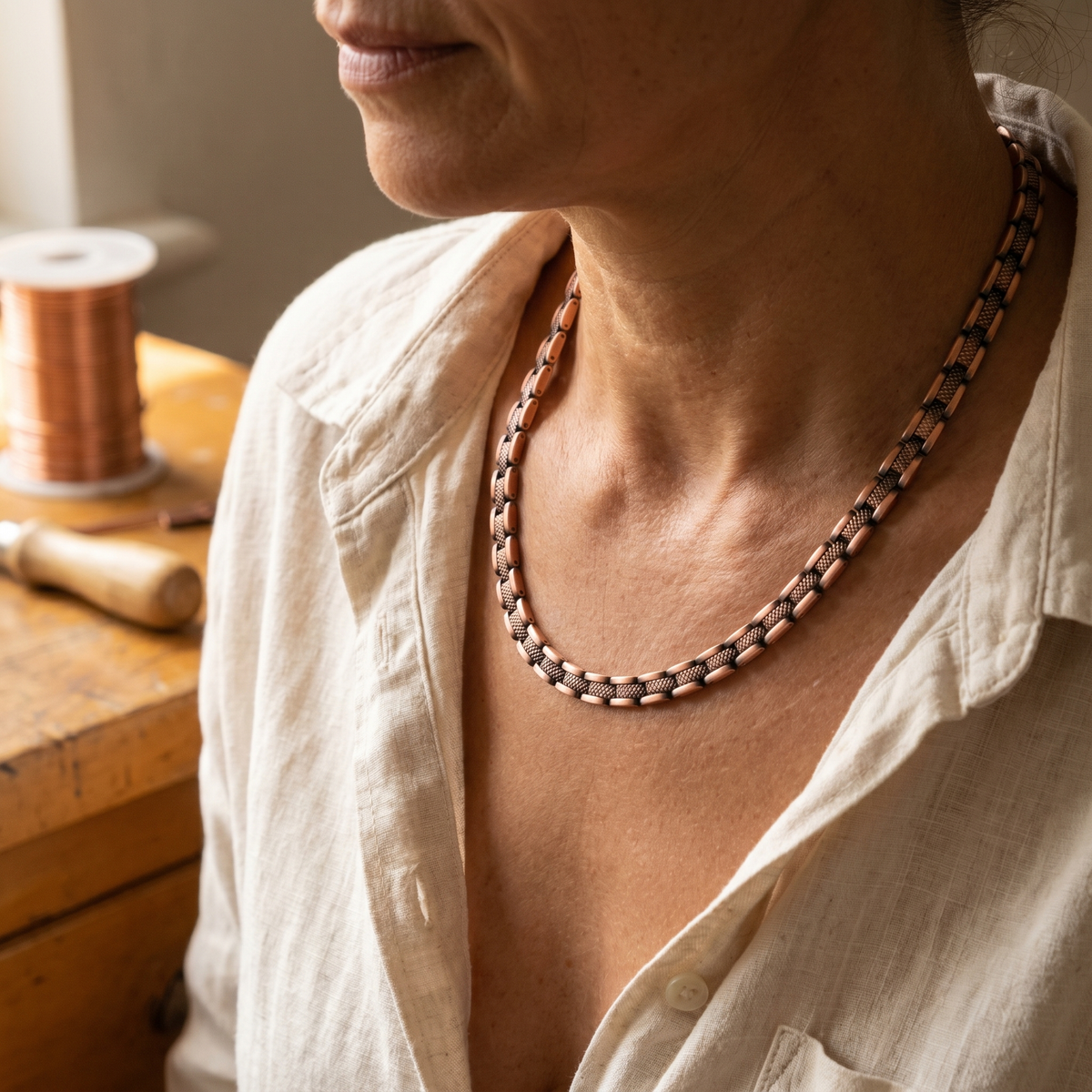 Eva Dublin Haze Copper Necklace