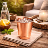 Calista Santorini 350 ml Striped Copper Glass