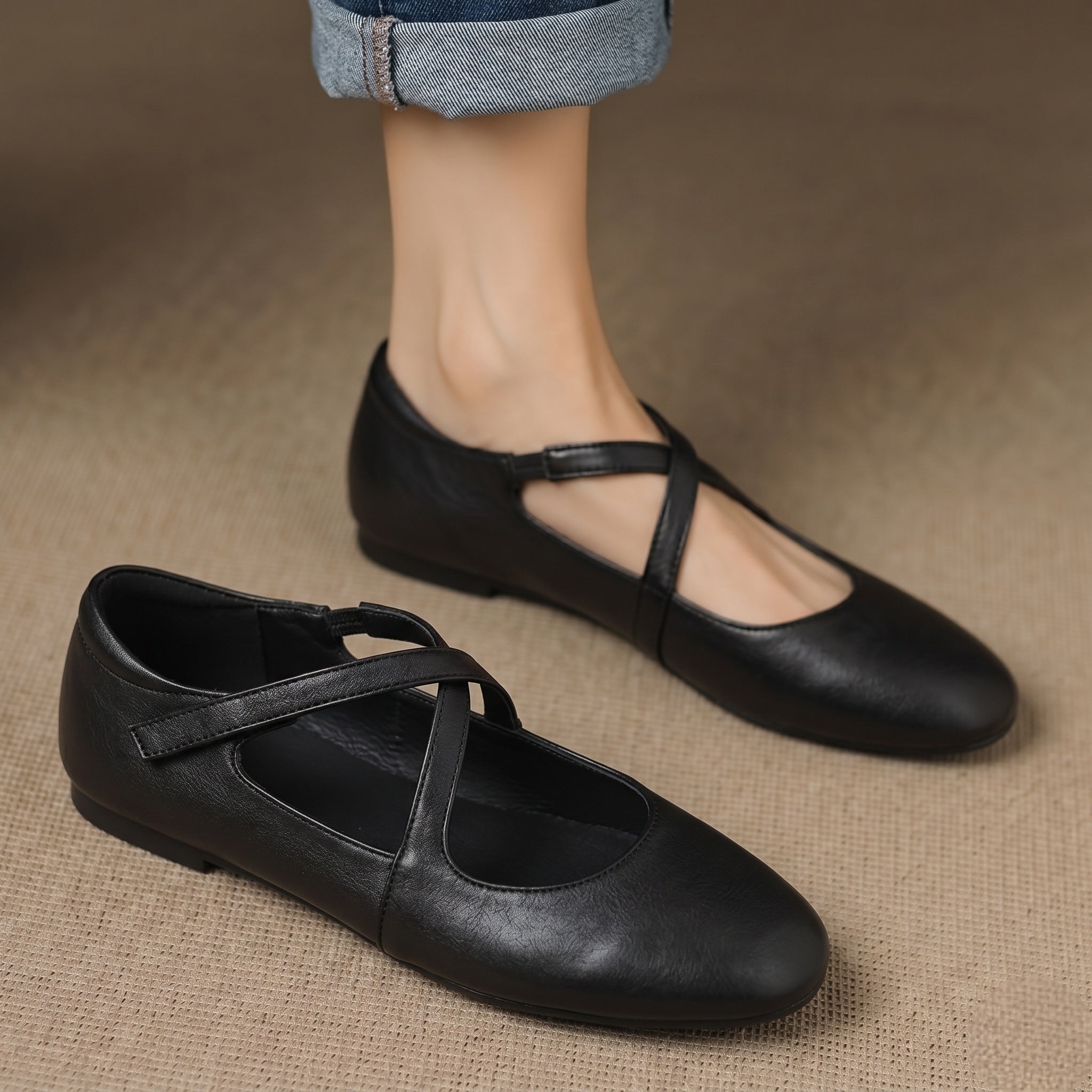 Zeor | Ballet Flats Made from Natural Leather