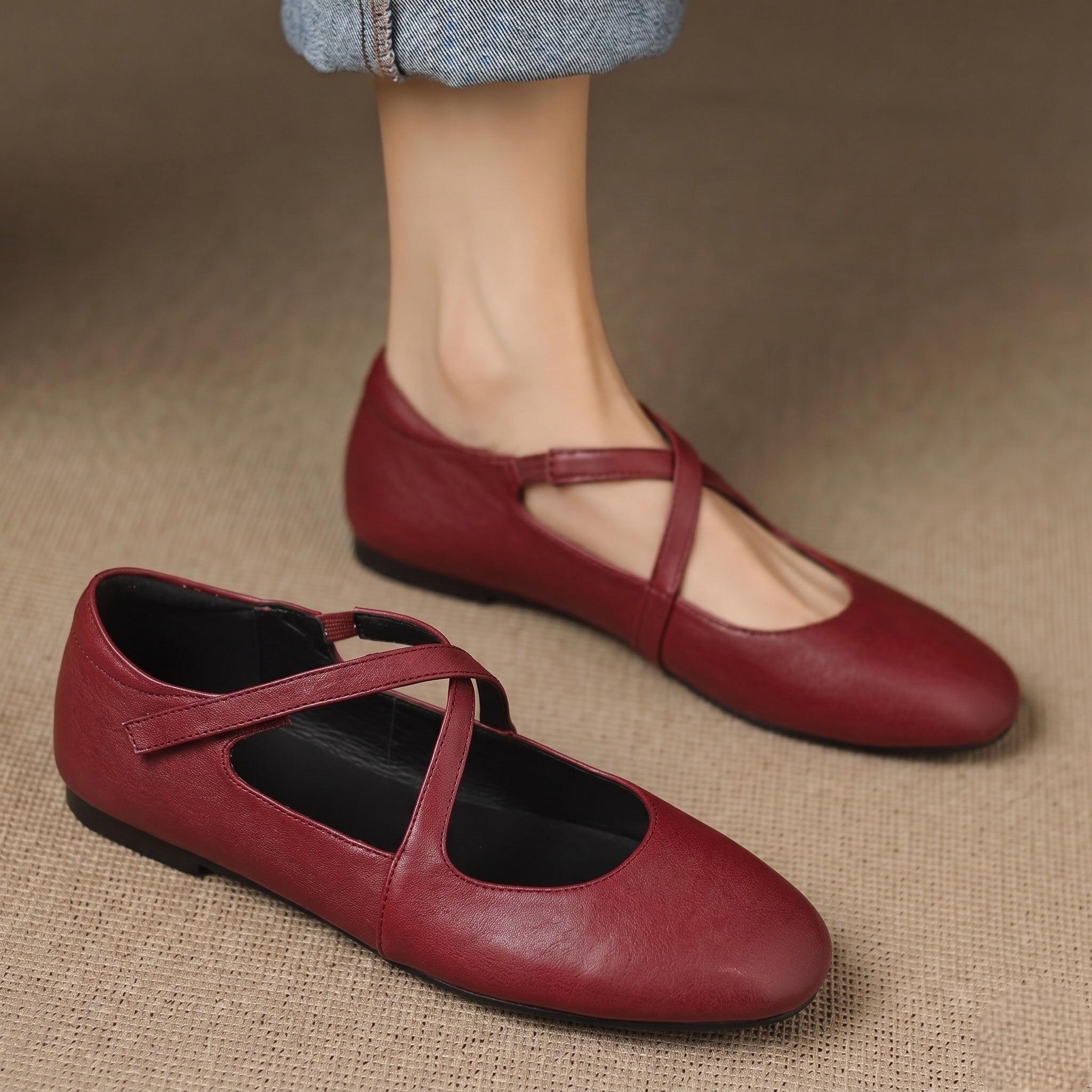 Zeor | Ballet Flats Made from Natural Leather