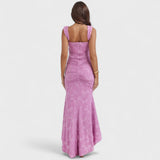 Carisia - Long Blue Dress